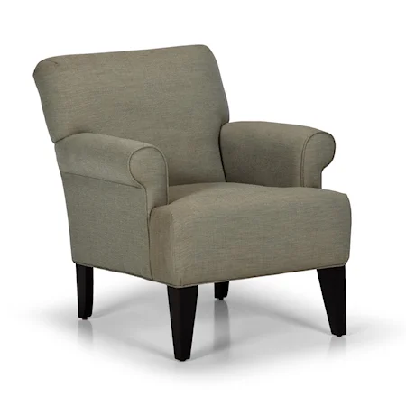 Contemporary Accent Chair with Tall Tapered Legs